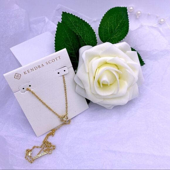 Kendra Scott Gold Beaded Four Clover Necklace - Picture 3 of 12